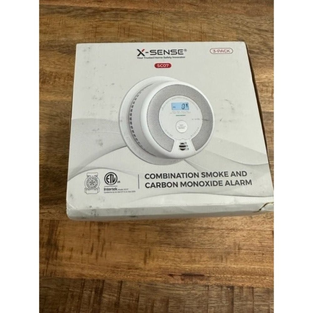 X-Sense SC07-W Wireless Interlinked Combination Smoke and Carbon Monoxide 3 Pack